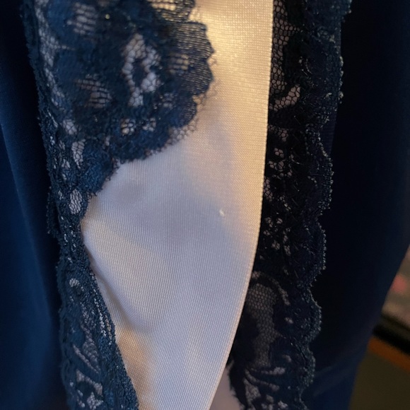 Vintage Undercover Wear Blue & Pink Silky 2pc Pj Set Size M - Picture 10 of 16